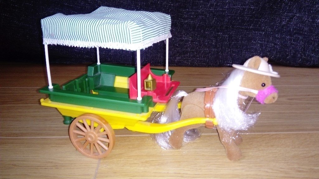 sylvanian families pony and trap